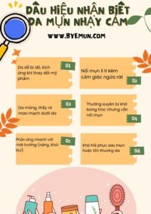 chăm sóc da mụn nhạy cảm